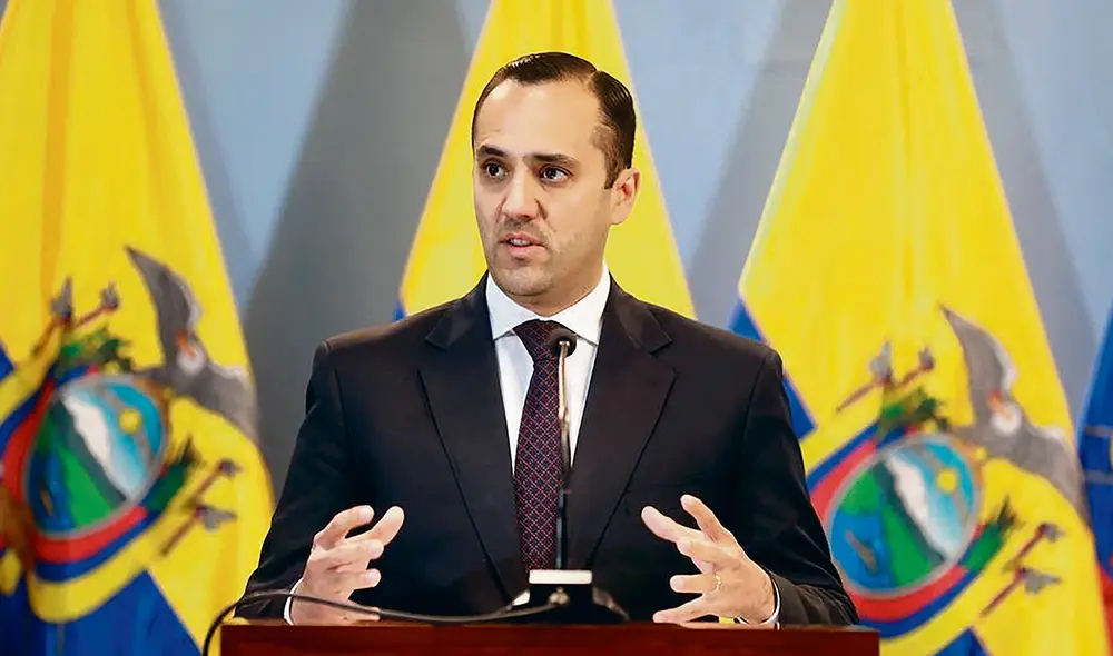 Canciller. Juan Carlos Holguín explicó impase con Argentina. Foto: AFP Canciller. Juan Carlos Holguín explicó impase con Argentina. Foto: AFP