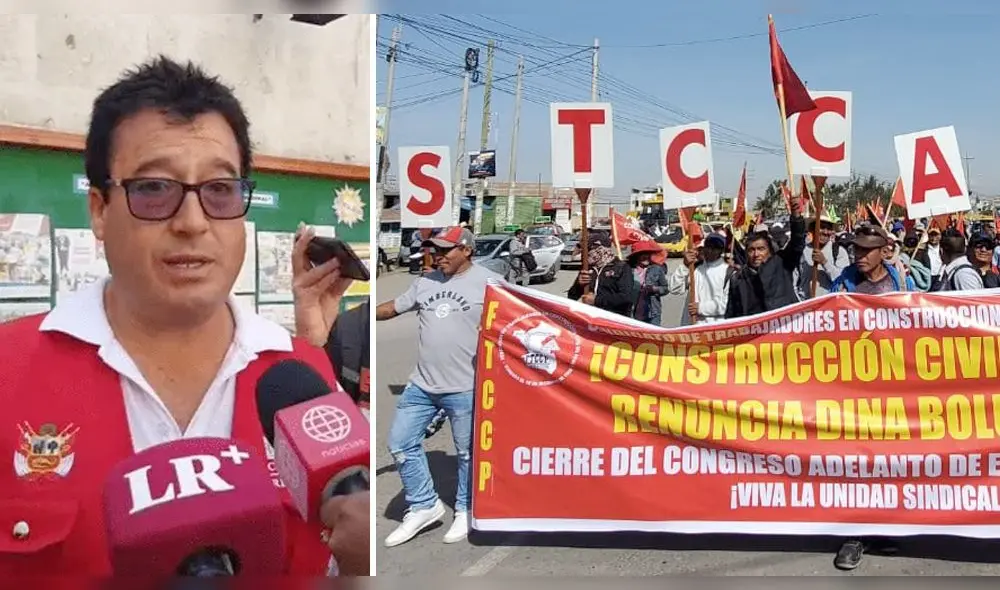 Gremio cuestiona a parlamentario Edwin Martínez por sus declaraciones. Foto: composición LR