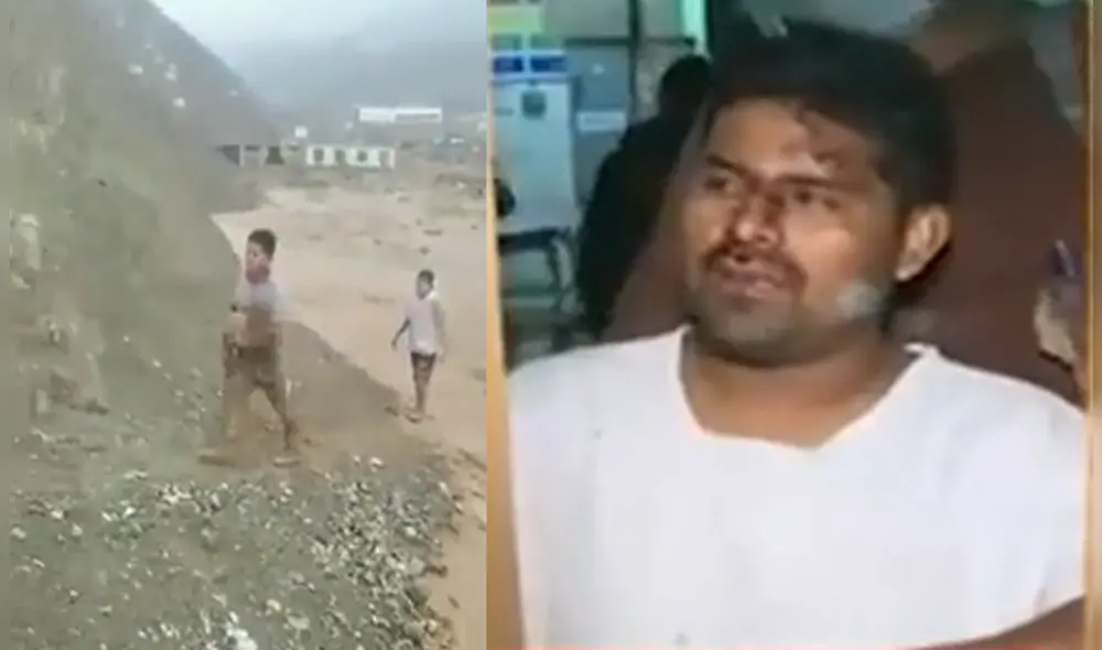 La madre del bebé, agradeció a todos los vecinos de Jicamarca por rescatar y atender a su bebé, pese a lo riesgoso que es ingresar a un lodazal. Foto: Canal N La madre del bebé, agradeció a todos los vecinos de Jicamarca por rescatar y atender a su bebé, pese a lo riesgoso que es ingresar a un lodazal. Foto: Canal N