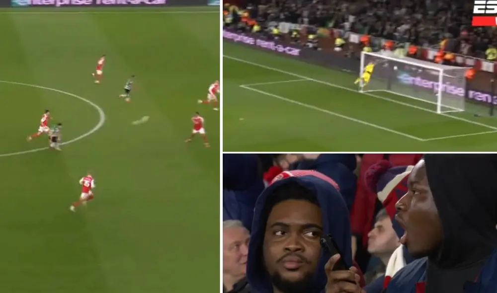 Goncalves anotó un espectacular gol desde la media cancha. Foto: captura/ESPN 2 Goncalves anotó un espectacular gol desde la media cancha. Foto: captura/ESPN 2