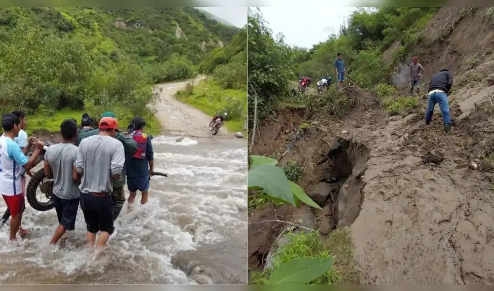 Vías de comunicación bloqueadas. Foto: composición LR/Rosa Quincho/URPI-GLR Vías de comunicación bloqueadas. Foto: composición LR/Rosa Quincho/URPI-GLR