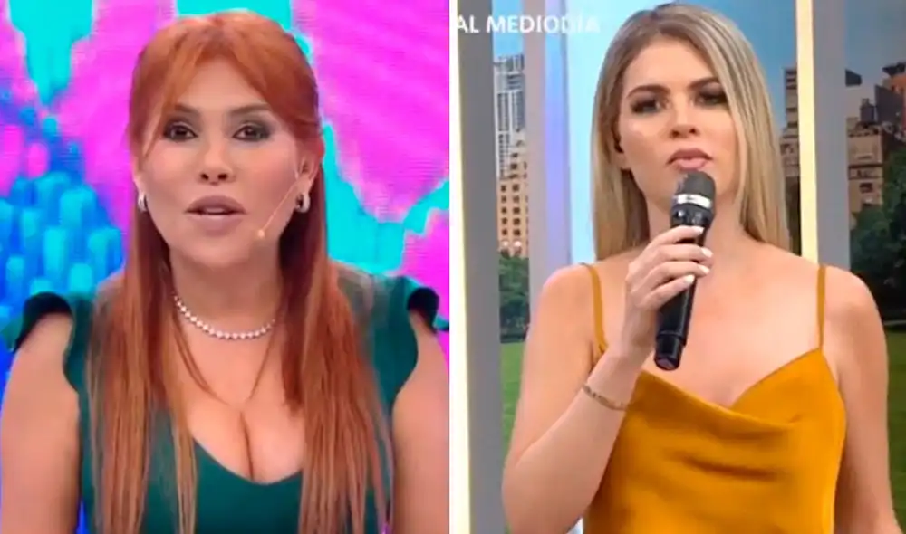 Magaly Medina suele criticar el desenvolvimiento de Brunella Horna en pantalla. Foto: captura ATV/América TV