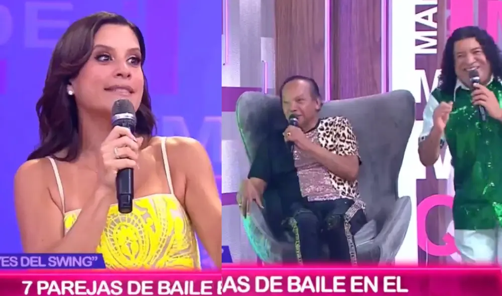 María Pía Copello sorprendida con 'chapa' de Melcochita. Foto: composición LR/captura de América TV - Video: América TV María Pía Copello sorprendida con 'chapa' de Melcochita. Foto: composición LR/captura de América TV - Video: América TV