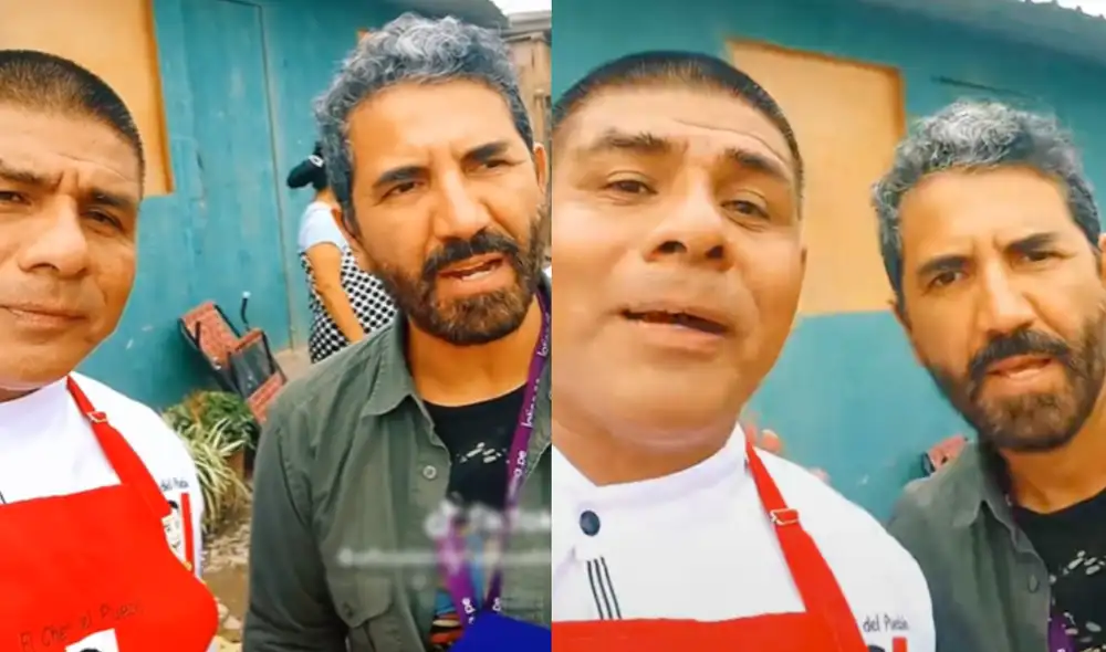 Fernando Díaz elogió al popular cocinero por su noble gesto con los afectados por las fuertes precipitaciones. Foto: composición LR/captura de TikTok - Video: TikTok