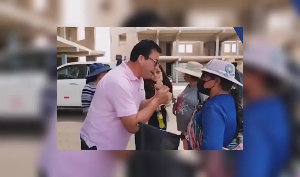 Parlamentario fue mal recibido en Caylloma, Arequipa. Foto: difusión