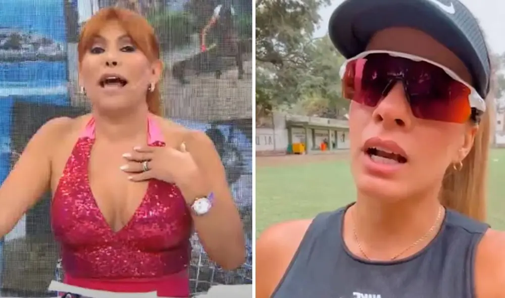 Magaly Medina le recordó a Alejandra Baigorria que ella no es la alcaldesa de Chaclacayo. Foto: captura de ATV
