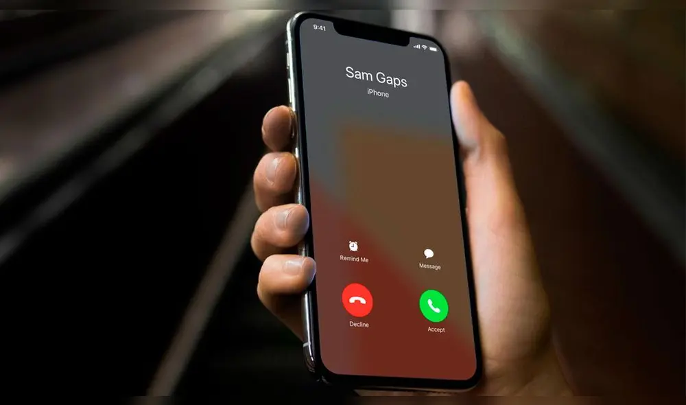 Si el iPhone está desbloqueado, aparecerán los botones rojo y verde. Foto: Jeff Shibasaki