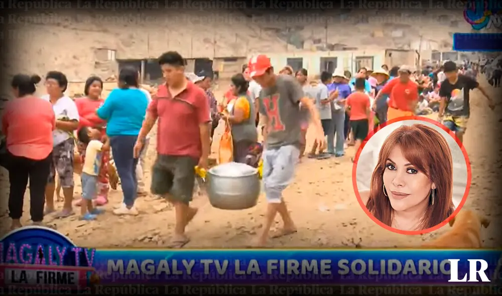 Magaly lleva ayuda a damnificados de Jicamarca  Foto: composición LR / YouTube / Magaly ATV