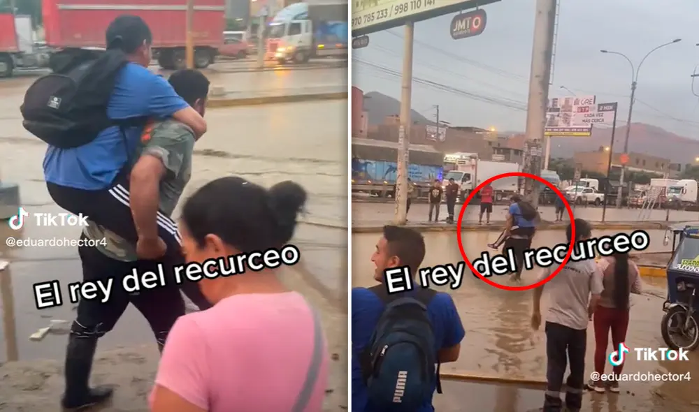 El video del suceso sumó más de un millón de visualizaciones en TikTok. Foto: composición LR/captura de TikTok/@Eduardohector4