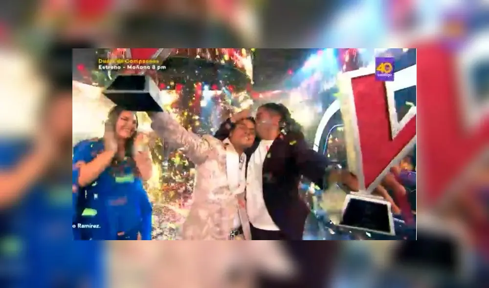 Luis Manuel se coronó como el nuevo ganador de "La voz Perú". Foto: captura/Latina