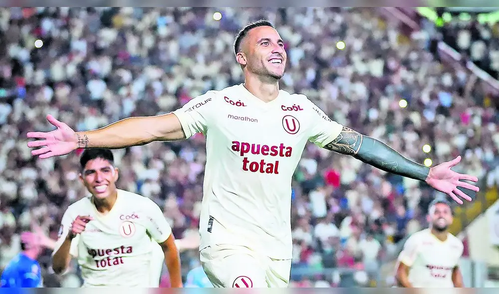 Racha. Herrera suma tres goles al hilo con Universitario. Foto: difusión Racha. Herrera suma tres goles al hilo con Universitario. Foto: difusión