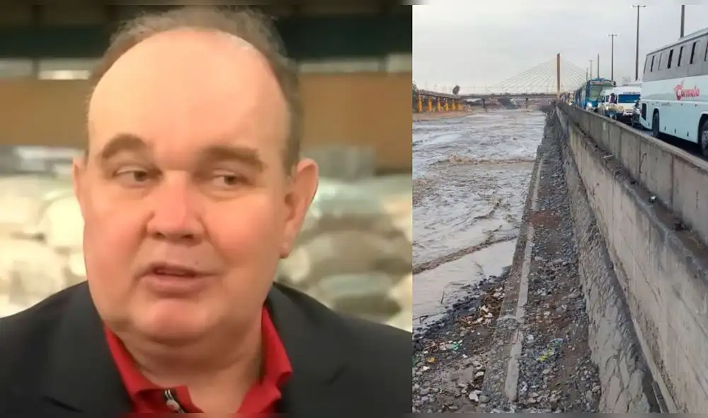 Rafael López Aliaga confirmó que las rajaduras por donde se filtraba agua del río Rímac fueron selladas. Foto: composición LR / Video: TV Perú Rafael López Aliaga confirmó que las rajaduras por donde se filtraba agua del río Rímac fueron selladas. Foto: composición LR / Video: TV Perú