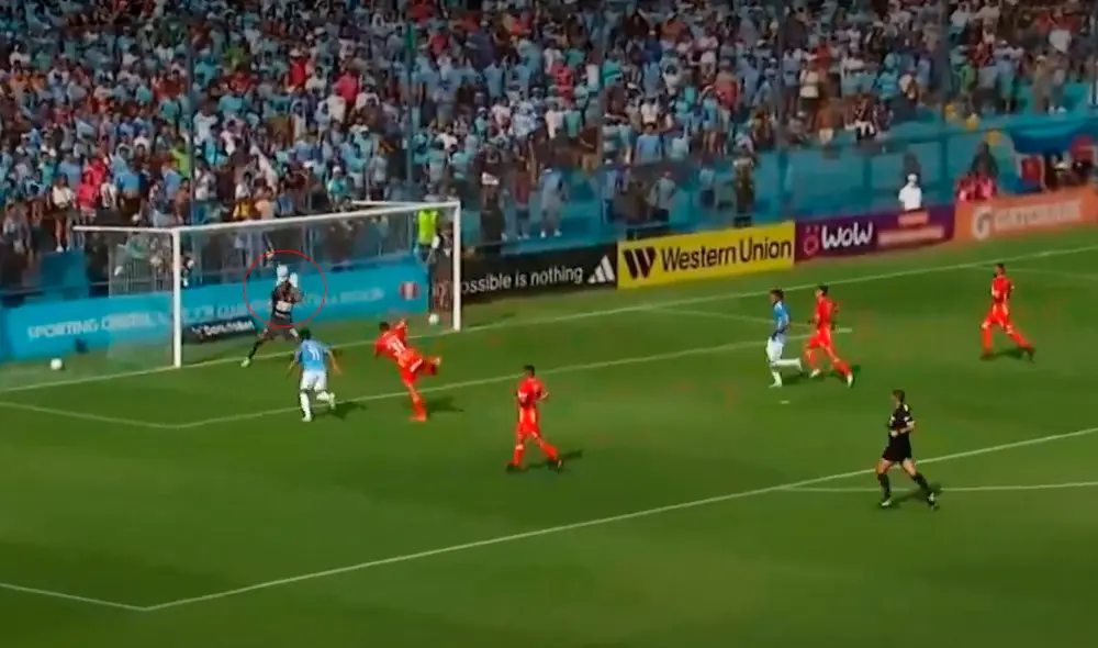 Irven Ávila es el goleador de Cristal en el año 2023. Foto: captura de Liga 1 Max.