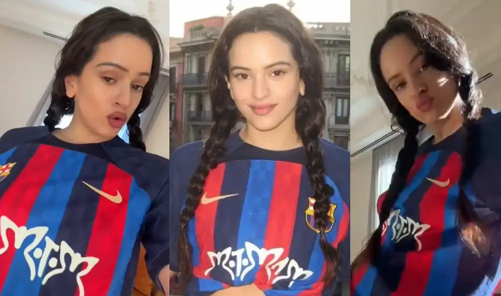 Rosalía saca su versión del himno de Barcelona antes del encuentro con Real Madrid. Foto: composición LR/ captura de Tiktok/El Periódico - Video: @rosalia/Tiktok Rosalía saca su versión del himno de Barcelona antes del encuentro con Real Madrid. Foto: composición LR/ captura de Tiktok/El Periódico - Video: @rosalia/Tiktok
