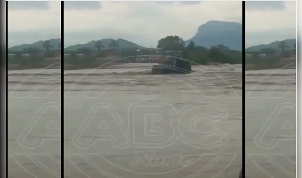 Tractor pone en riesgo la vida de 10 personas. Foto: ABC Norte