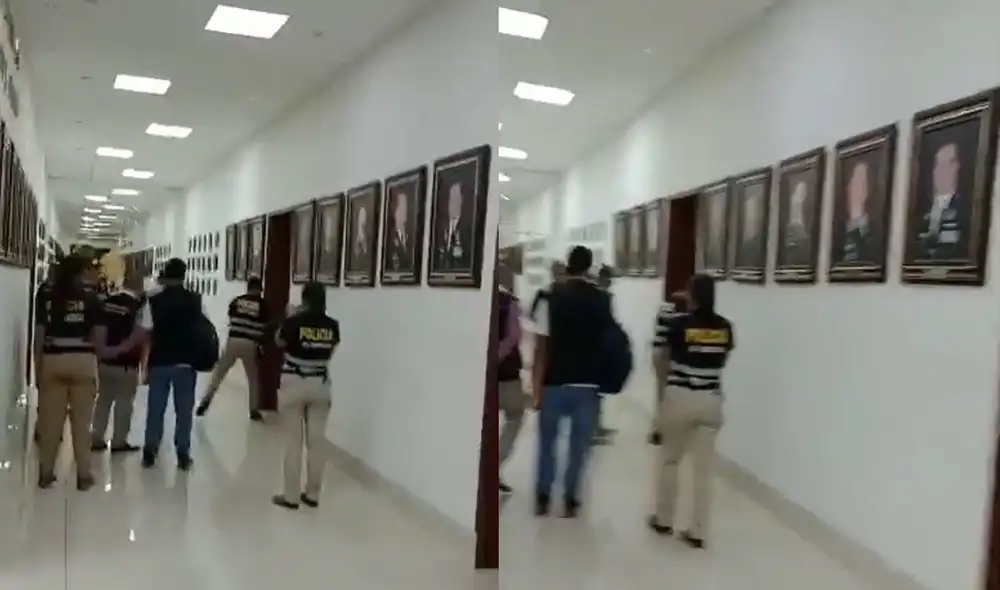 La PNP llegó a la oficina de Alfaro en el Ministerio del Interior. Foto: composición LR La PNP llegó a la oficina de Alfaro en el Ministerio del Interior. Foto: composición LR