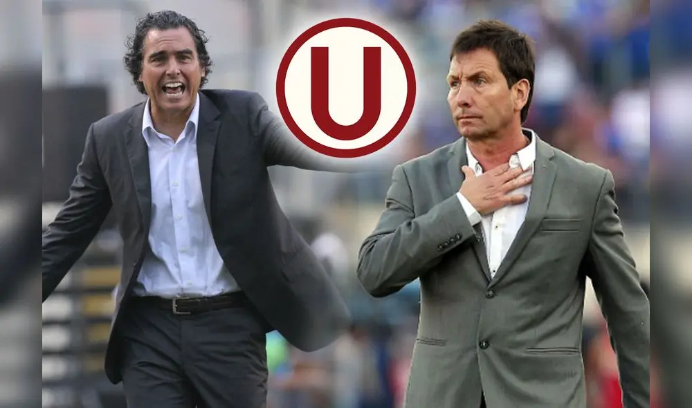 'Chemo' del Solar y Fernando Díaz fueron los dos técnicos que tuvo la U a la vez. Foto: Composición-LR/LR/U. de Concepción