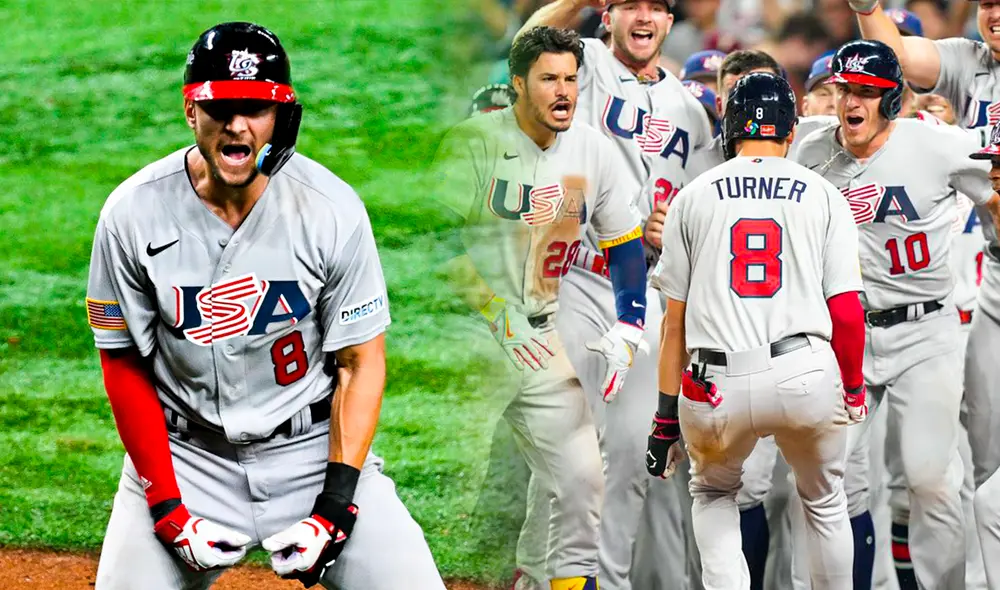 Trea Turner anotó el único grand slam en el Clásico Mundial ante Venezuela. Foto: composición LR/WBC/USABaseball