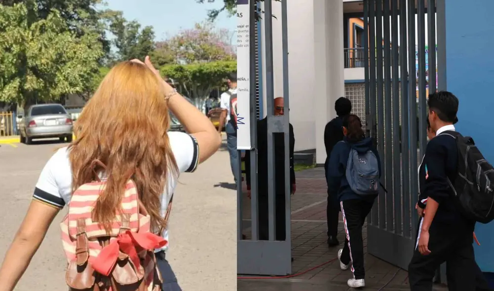 Es común que alumnos de colegios públicos o privados se tiñan el cabello. Foto: composición LR/Andina/Debate.mx