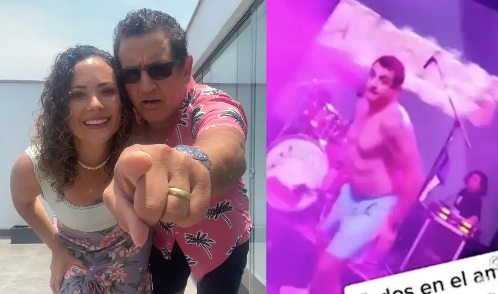 Connie Chaparro demostó que fans de Sergio Galliani sí lo sostuvieron en otros shows. Foto: composición LR/Instagram