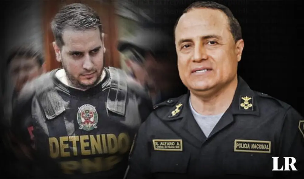 Raúl Alfaro y 'El Español' mantenían una relación amical pese a que el comandante general lo negaba. Foto: composición de Fabrizio Oviedo/La República