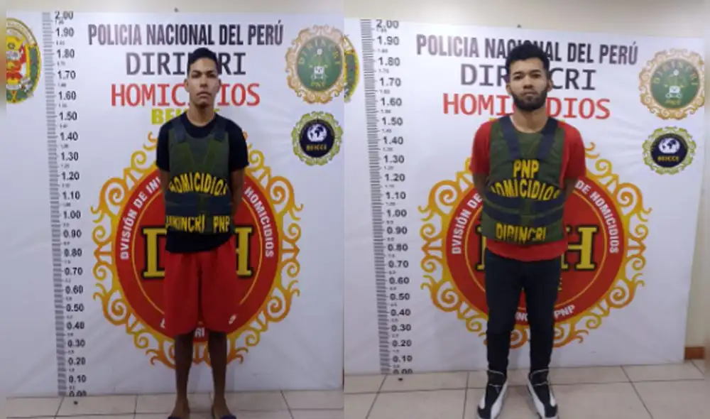 Los detenidos fueron identificados como Luibert Jesús Márquez Molina (19) y Darwin José Davalillo (30). Foto: Óscar Chumpitaz