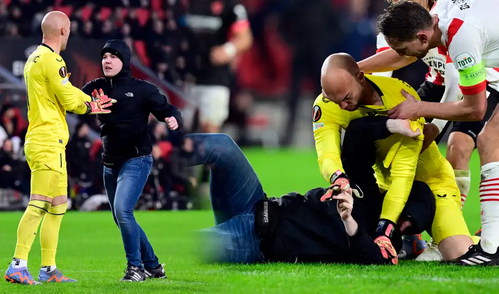 El sujeto denunciado entró al Philips Stadium en pleno compromiso. Foto: composición LR/AFP
