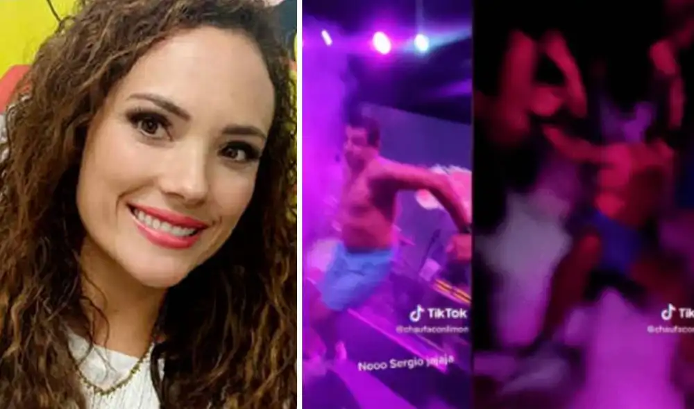 Connie Chaparro se pronuncia por la caída de Sergio Galliani. Foto: Instagram/TikTok