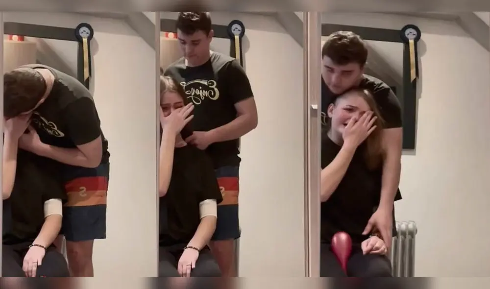 En Tiktok, una pareja conmovió al estar juntos en dificil momento | Foto: Captura En Tiktok, una pareja conmovió al estar juntos en dificil momento | Foto: Captura