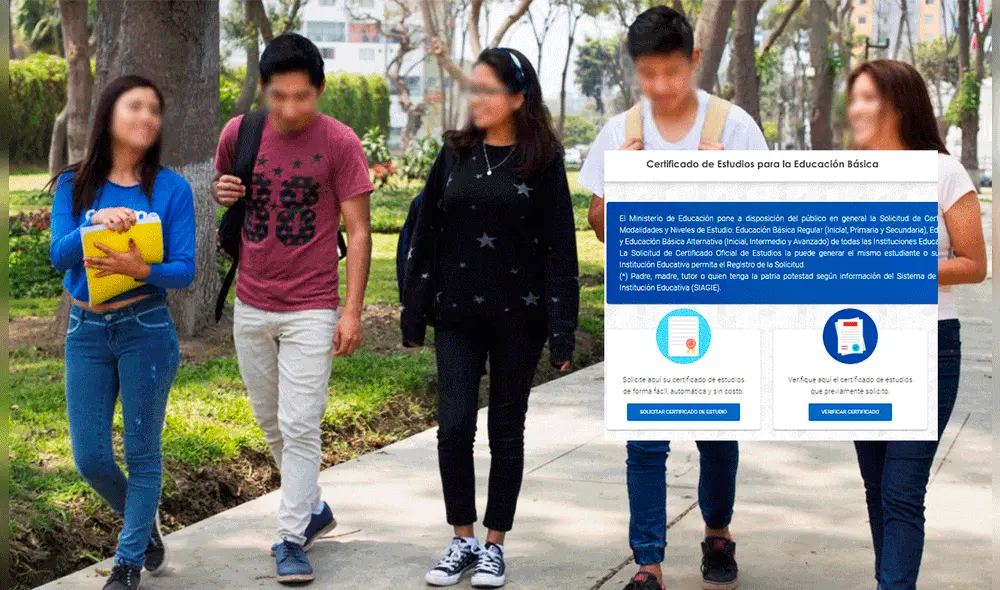 Para culminar el proceso, debes acercarte al colegio luego de que recibas el correo que confirme la emisión del certificado de estudios. Foto: composición LR/Revista Gana Más/Minedu