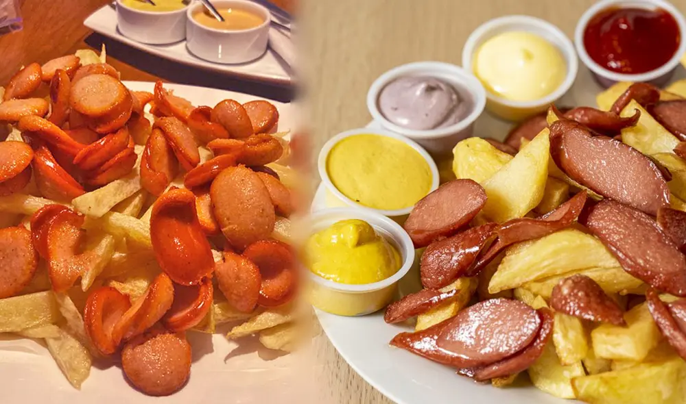 La salchipapa está hecha a base de papas fritas y hot-dog, pero a lo largo tiempo ha tenido variaciones. Foto: composición LR/GLR/ConejoBlanco.pe