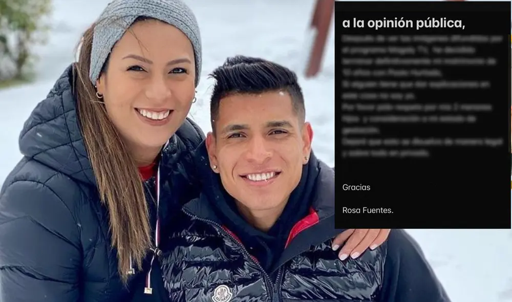 Rosa Fuentes decidió separarse de Paolo Hurtado. Foto: composición La República Rosa Fuentes decidió separarse de Paolo Hurtado. Foto: composición La República