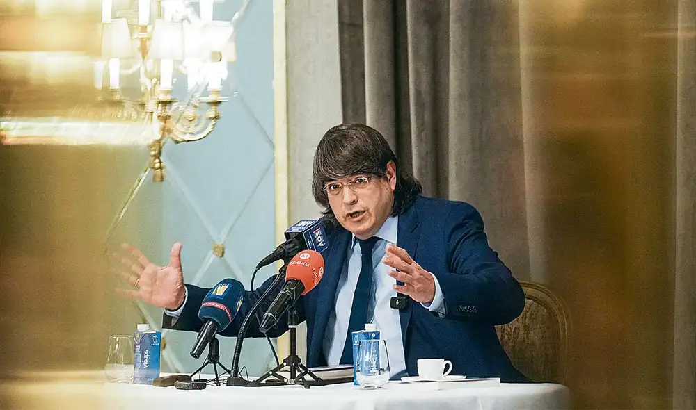 Bayly presentó Los genios en Madrid. Foto: difusión