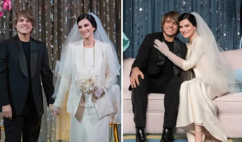 Laura Pausini se casó tras 18 años de relación con Paolo Carta. Foto: Instagram de Laura Pausini