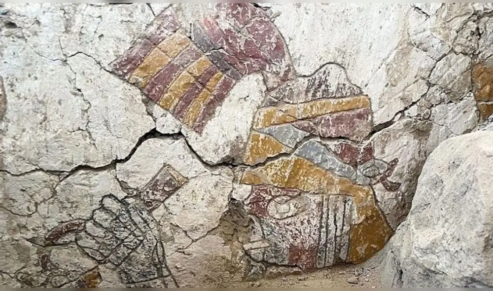 La pintura del mural original ha quedado prácticamente intacta. Foto: Andina La pintura del mural original ha quedado prácticamente intacta. Foto: Andina