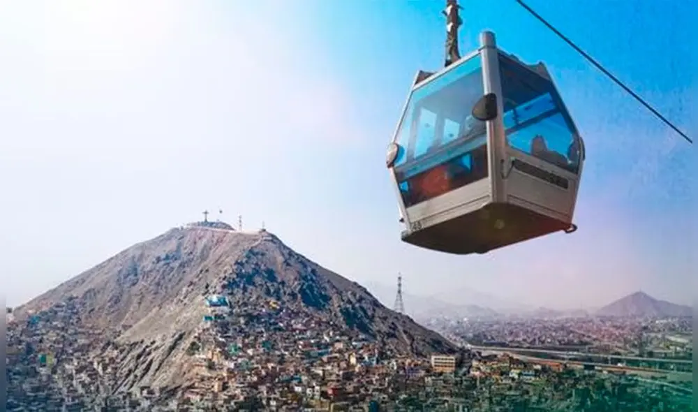 El teleférico del cerro San Cristóbal iniciará operaciones en el 2025. Foto: Mincetur