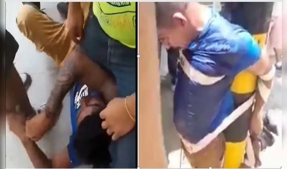 Delincuente fue golpeado por vecinos de Talara. Foto: Del Chira Noticias