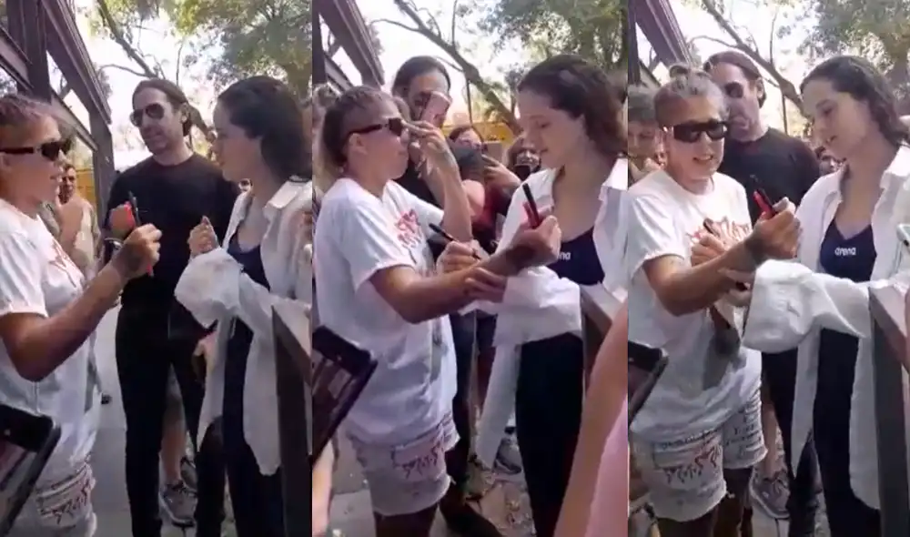 Usuarios de las redes sociales elogiaron a la cantante, Rosalía, por su gesto con esta fanática argentina. Foto: composición LR / captura Twitter