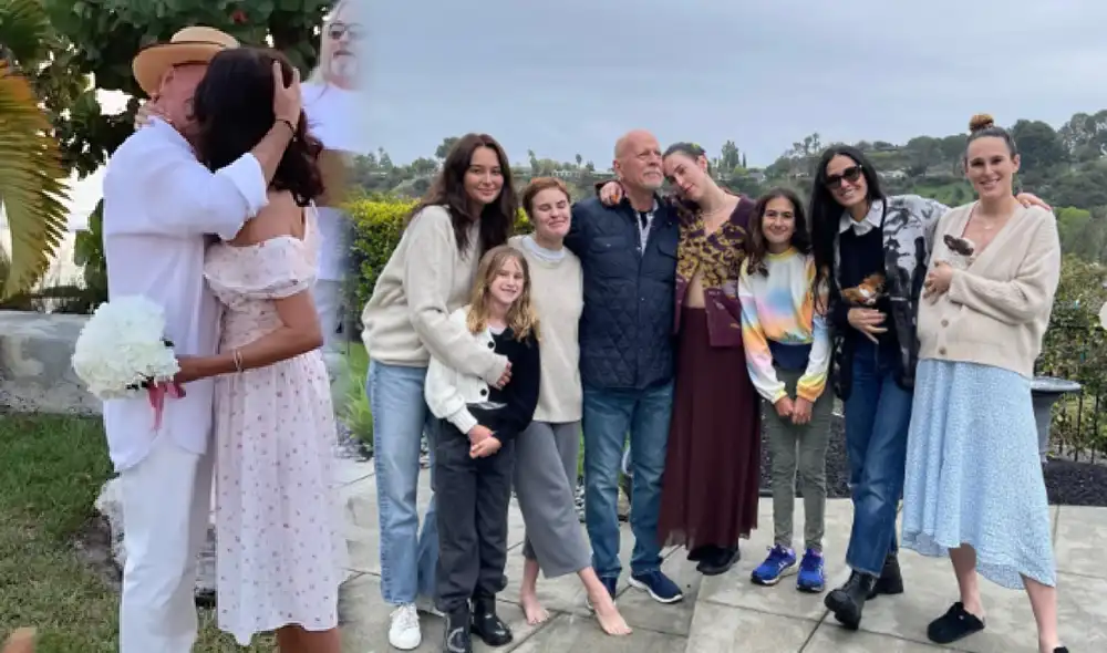 Bruce Willis y Emma cumplieron 10 años de casados. Foto: Composición LR/ Emma Heming / Instagram. Video: Emma Heming / Instagram