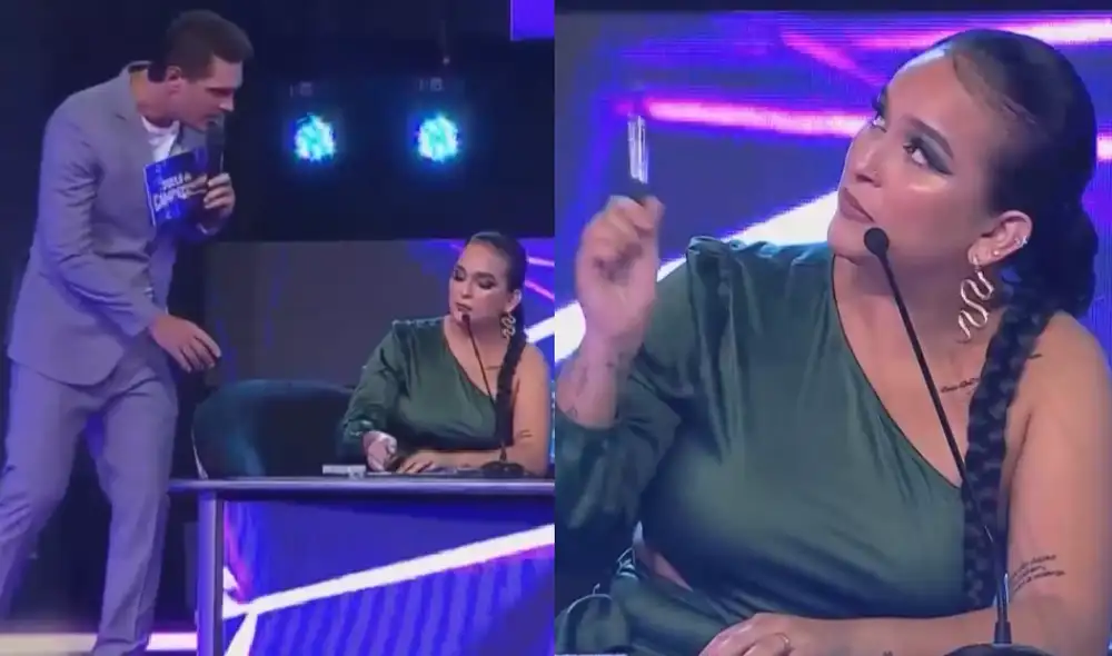 Daniela Darcourt se molestó con el esposo de Gianella Neyra por este motivo. Foto: composición LR / captura Latina