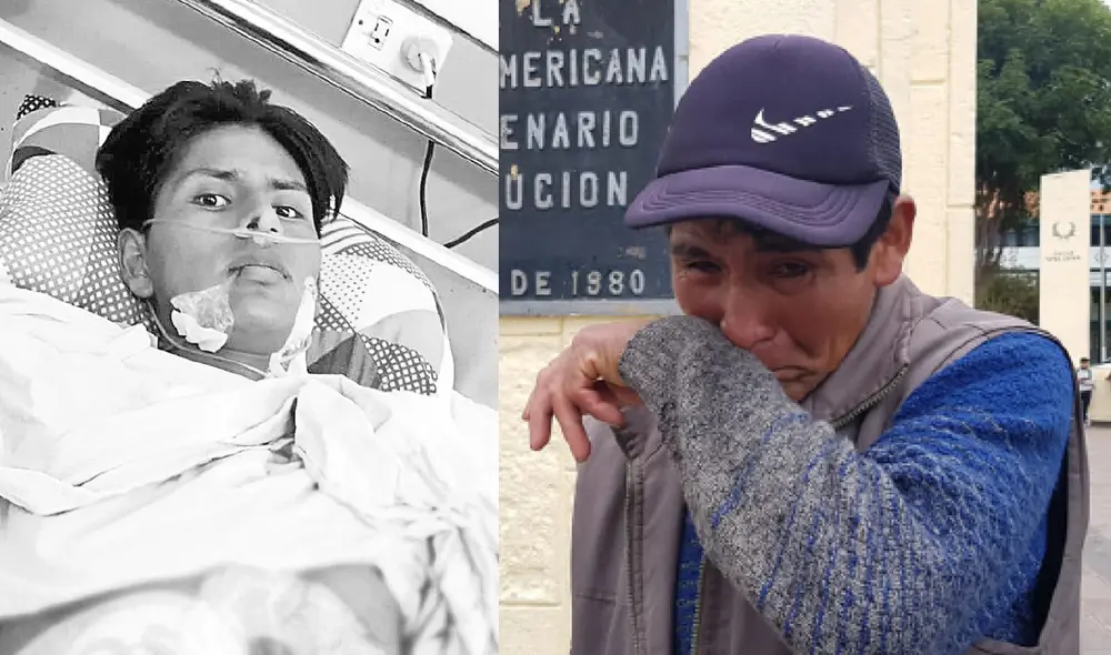 Dolor inmenso. José Flórez Huamán llora por la partida de su segundo hijo que fue asesinado en las protestas sociales. Foto: La República Dolor inmenso. José Flórez Huamán llora por la partida de su segundo hijo que fue asesinado en las protestas sociales. Foto: La República