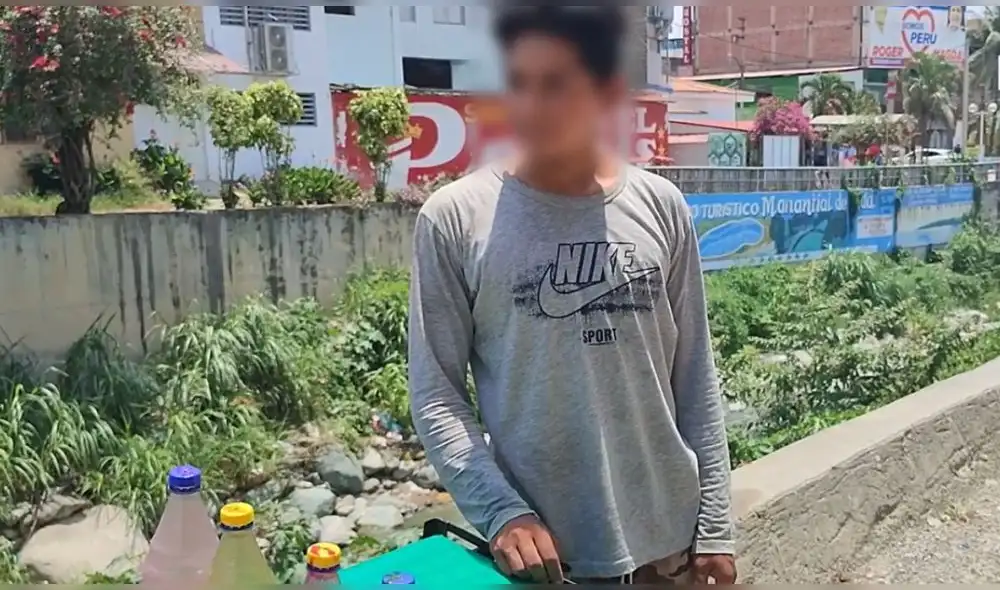 El adolescente manifiesta que tiene nueve hermanos. Foto: Jaén Noticias