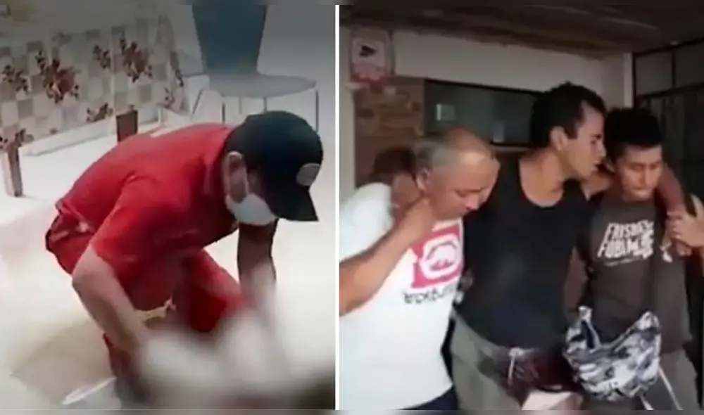 El agredido fue trasladado de emergencia al Hospital María Auxiliadora. Foto: composición LR/imágenes de video de América TV