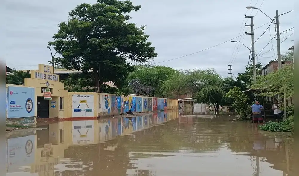 Así quedó escuela tras torrencial precipitación en Piura. Foto: Almendra Ruesta/LR Así quedó escuela tras torrencial precipitación en Piura. Foto: Almendra Ruesta/LR