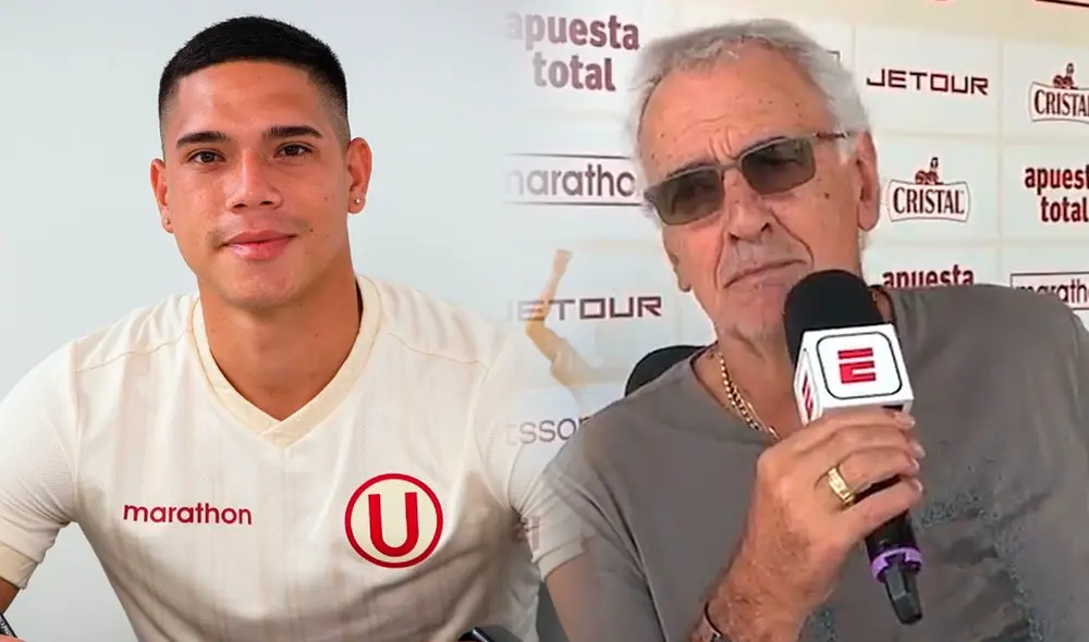 Yuriel Celi solo sumó minutos en 2 partidos, aunque ninguno con Fossati. Foto: Composición LR/Universitario/ESPN