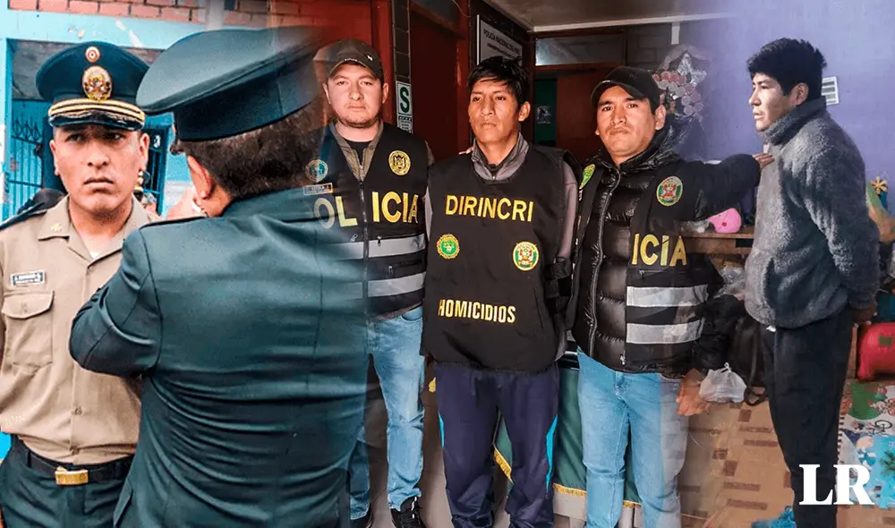 Presuntos implicados en la muerte del policía calcinado en Juliaca. Foto: Composición LR/Fabrizio Oviedo. Presuntos implicados en la muerte del policía calcinado en Juliaca. Foto: Composición LR/Fabrizio Oviedo.
