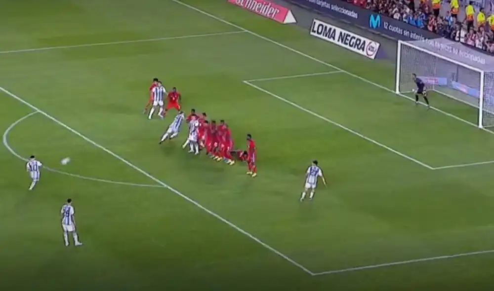 Messi anotó su primer gol con la selección argentina después de ganar el Mundial Qatar 2022. Video: DirecTV Sports / Foto: captura DirecTV Sports