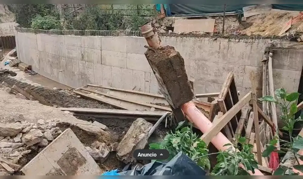 Moquegua. Parte de la obra valorizada en S/25 millones se vino abajo. Foto: captura - Video: Radio Americana Moquegua. Parte de la obra valorizada en S/25 millones se vino abajo. Foto: captura - Video: Radio Americana