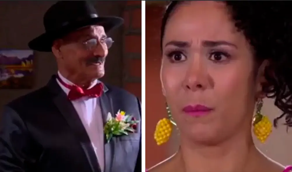 Teresa quedó sorprendida tras ver a su padre en "AFHS". Foto: composición LR/captura de América TV - Video: América TV Teresa quedó sorprendida tras ver a su padre en "AFHS". Foto: composición LR/captura de América TV - Video: América TV