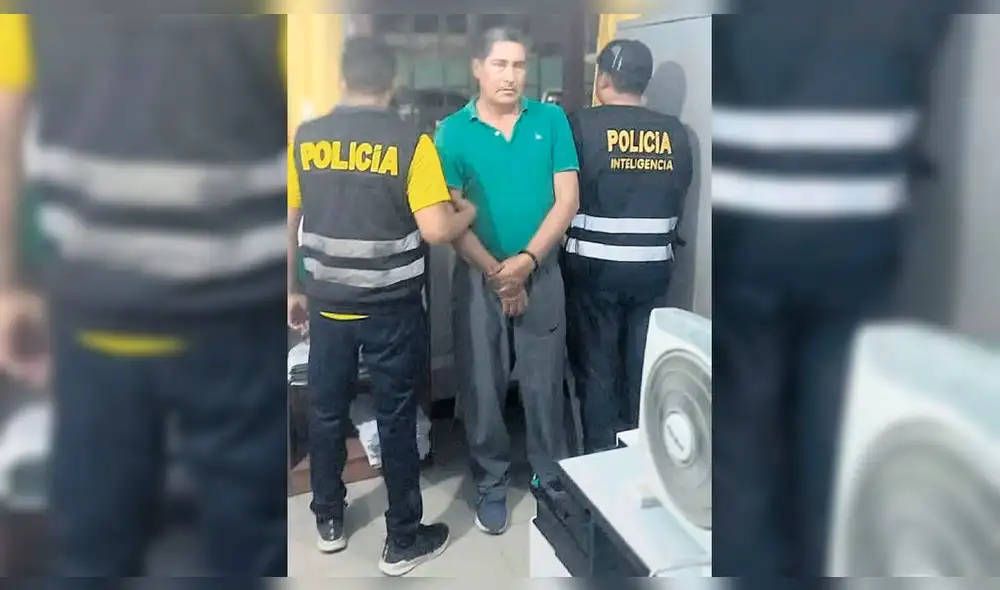 Juan Alvarado Cornelio al instante de ser detenido. Foto: difusión Juan Alvarado Cornelio al instante de ser detenido. Foto: difusión